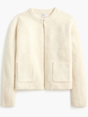 J CREW | Bouclé Lady Wool Alpaca Cardigan Sweater SZ M